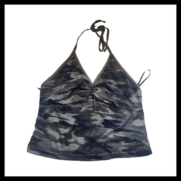 🎈5/$10🎈SHEIN Camouflage Halter Camisole - Picture 1 of 6